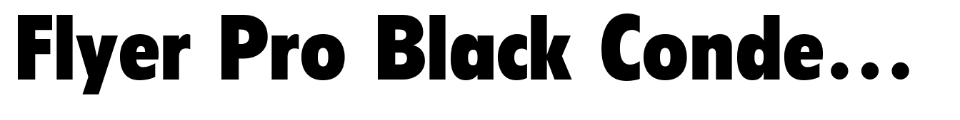 Flyer Pro Black Condensed